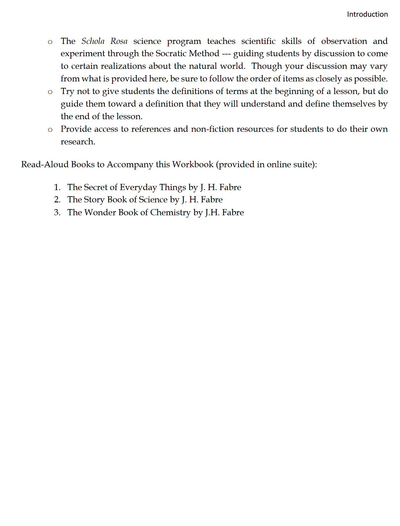 Science 2-3: Chemistry and Physics: Schola Rosa Cycle 3 Science 2-3: Chemistry and Physics: Schola Rosa Cycle 3