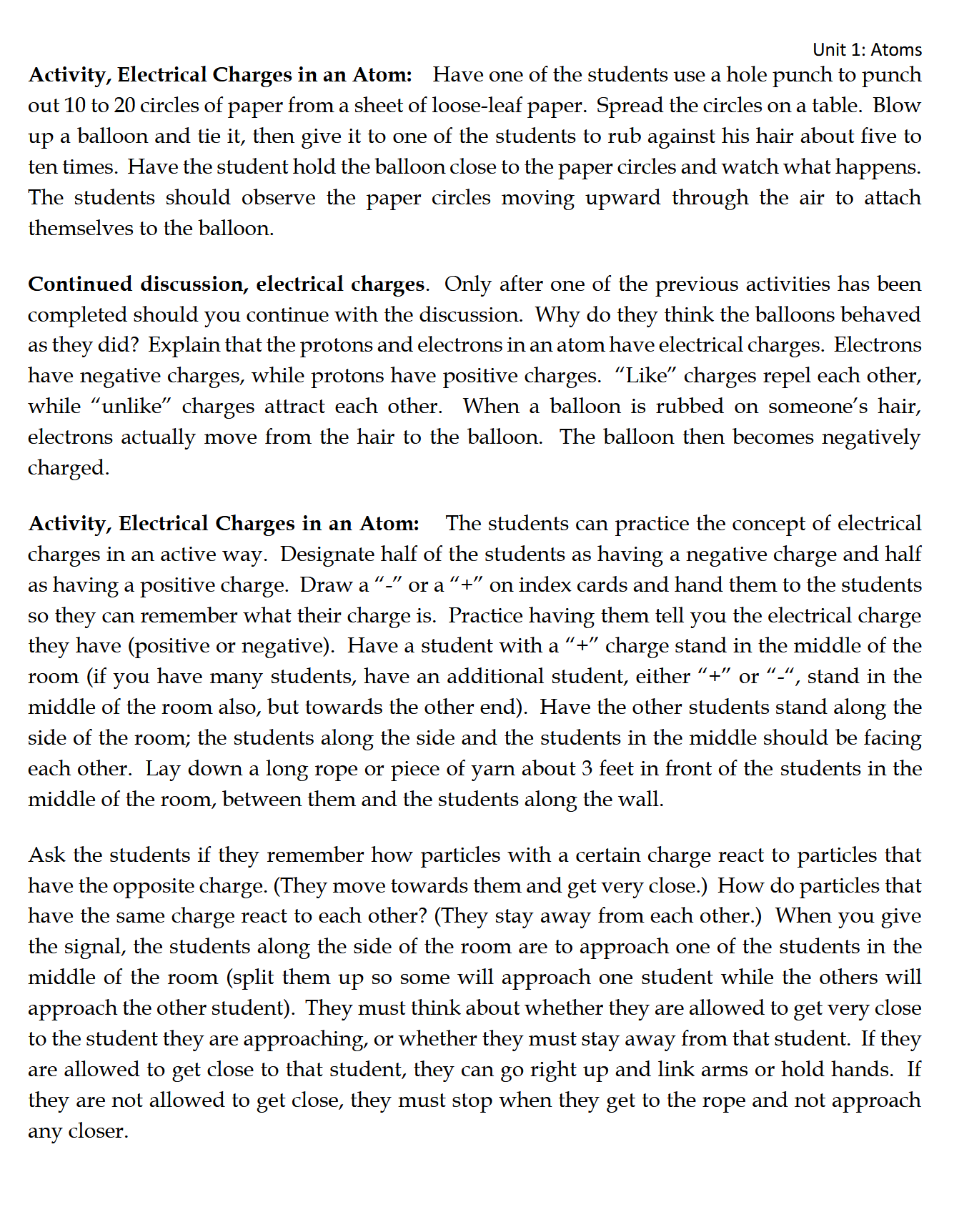 Science 2-3: Chemistry and Physics: Schola Rosa Cycle 3 Science 2-3: Chemistry and Physics: Schola Rosa Cycle 3