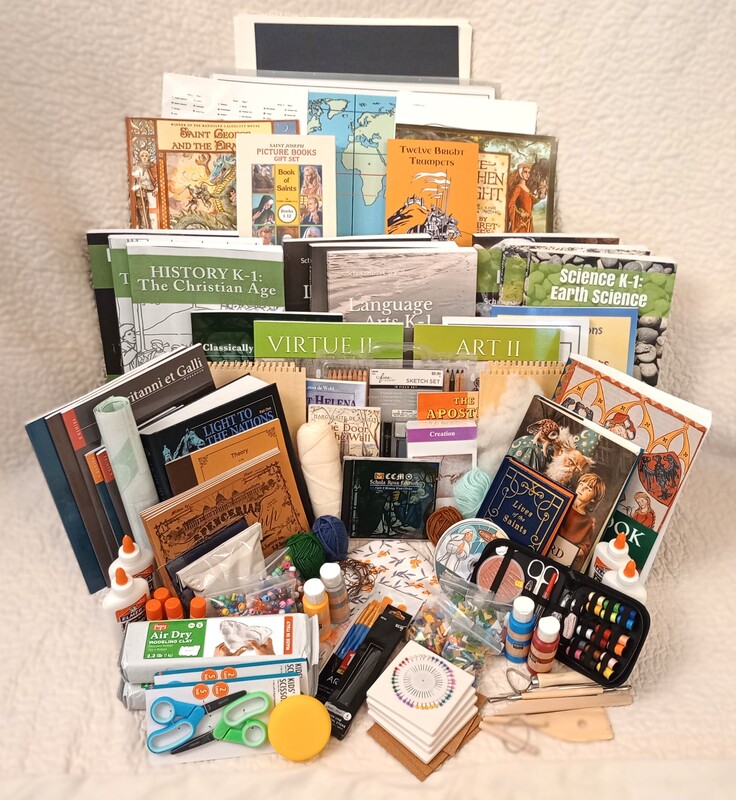 Schola Rosa K-6 - Complete Books and Materials Kit (No Math Books) - Cycle 2 Schola Rosa K-6 - Complete Books and Materials Kit (No Math Books) - Cycle 2