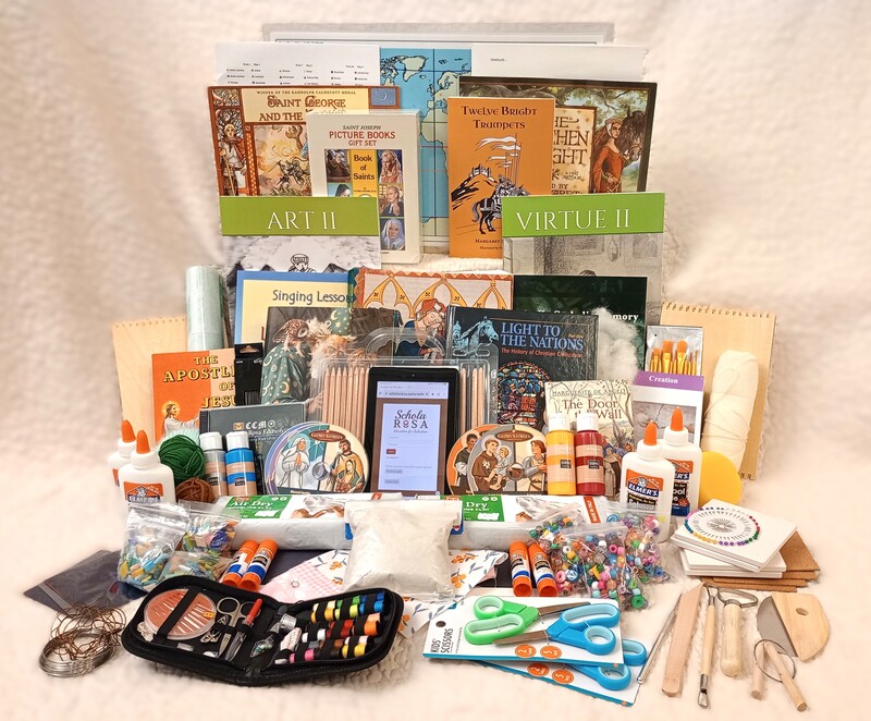 Schola Rosa K-6 - Subscription and Family Books with Art Kit - Cycle 2 Schola Rosa K-6 - Subscription and Family Books with Art Kit - Cycle 2