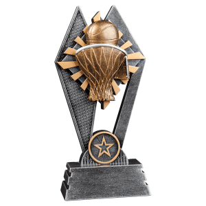 Sun Ray Resin Trophy-Basketball-7in.