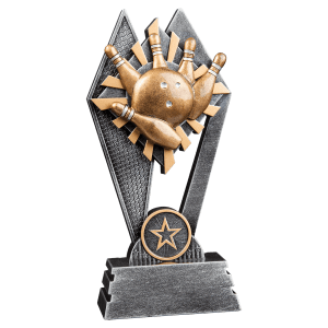 Sun Ray Resin Trophy-Bowling-7in.