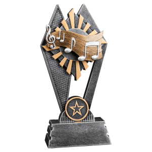 Sun Ray Resin Trophy-Music-7in.