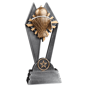 Sun Ray Resin Trophy-Basketball-8in.