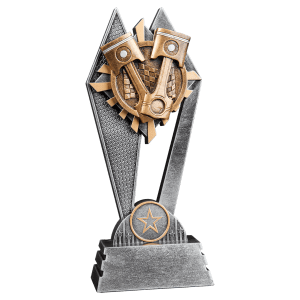 Sun Ray Resin Trophy-Racing-8in.