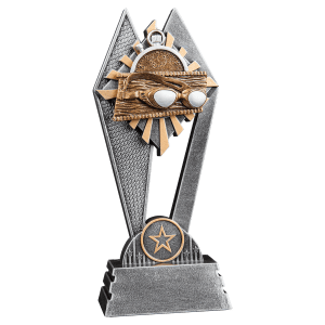 Sun Ray Resin Trophy-Swimming-8in.