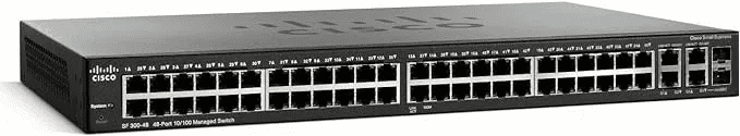 SRW248G4-K9-EU SF 300-48 - 48-port 10/100 Managed Switch with Gigabit Uplinks SRW248G4-K9-EU SF 300-48 - 48-port 10/100 Managed Switch with Gigabit Uplinks