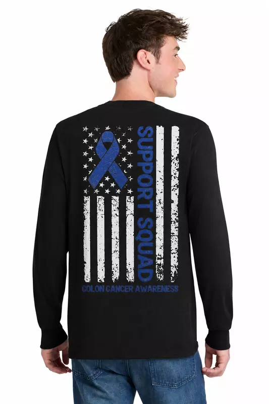 Support Squad - Port & Co Long Sleeve Core Blend Tee