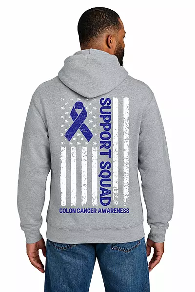 Support Squad - Port & Co Essential Fleece Pullover Hooded Sweatshirt