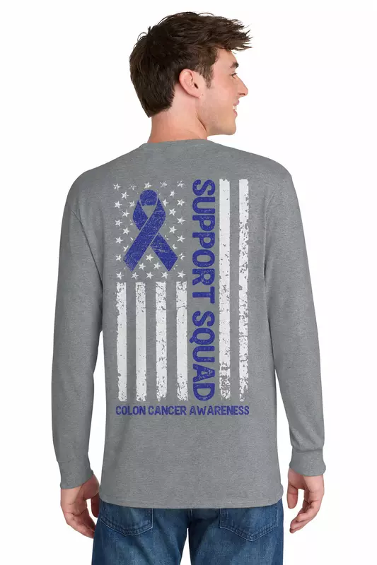 Support Squad - Port & Co Long Sleeve Core Blend Tee