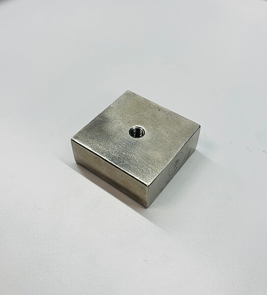 Sensor Mounting Pad SS 40x40x16 mm with M8 Tapped thread