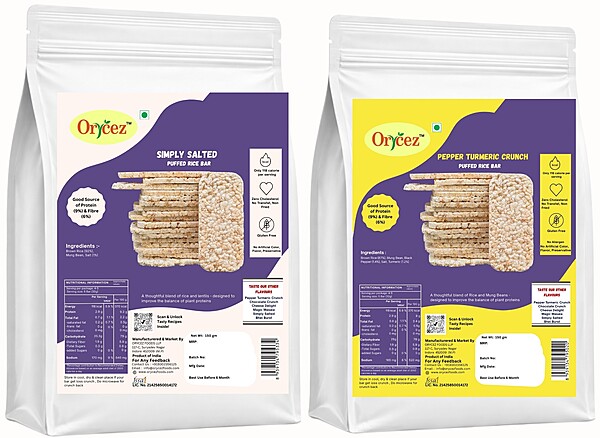 Combo Pack Of Simply Salted & Pepper Turmeric Puffed Rice Bar
