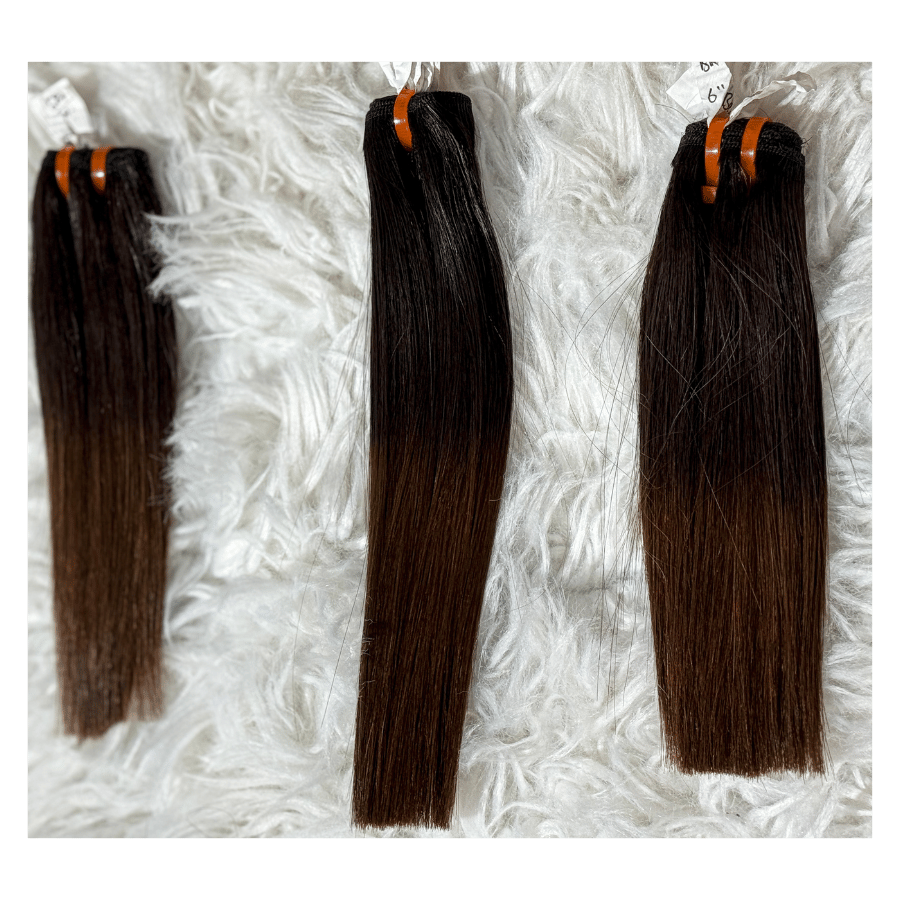 brown hair bundles