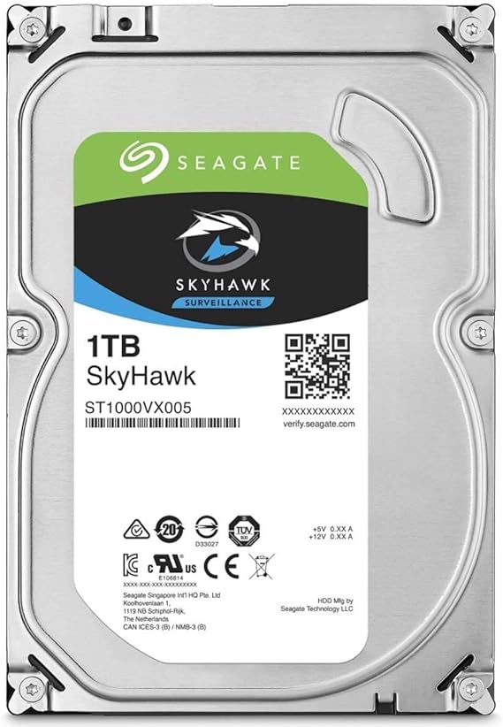 SEAGATE SKYHAWK HARD DRIVE 1TB SURVEILLANCE - ST1000VX005