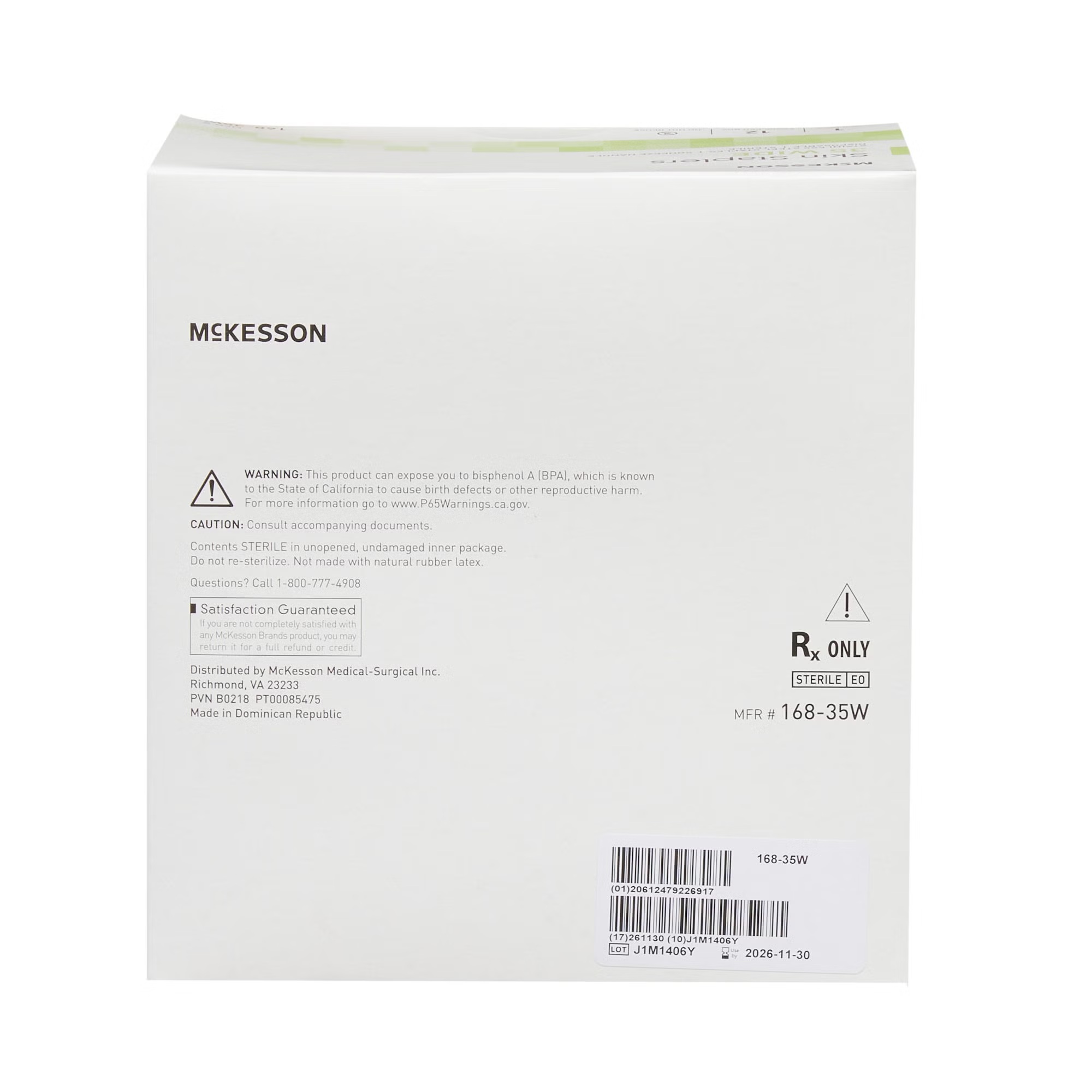 McKesson Wound Stapler, Wide Stainless Steel Staples, 35 Staples