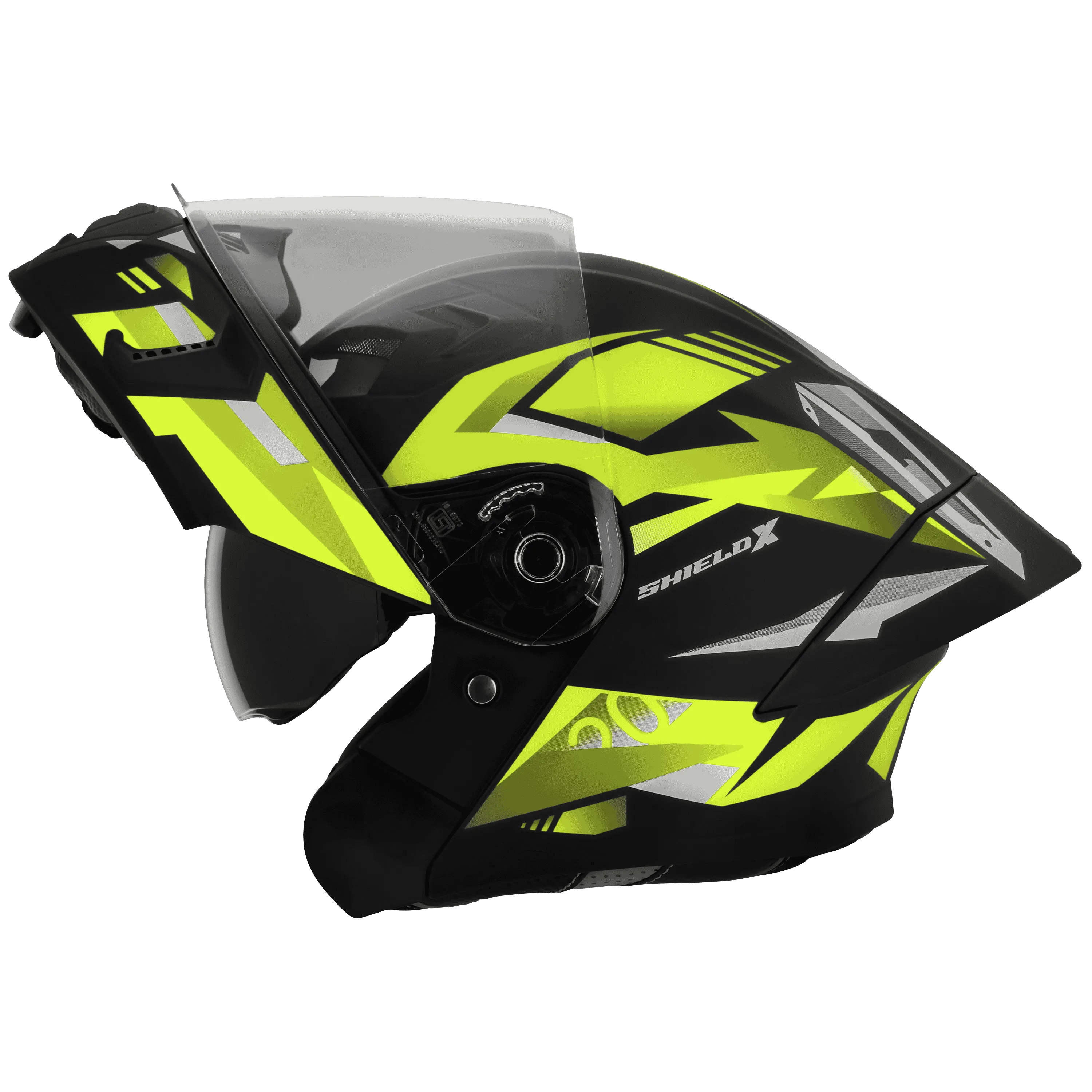 STEELBIRD SBA-20 ISS SHIELD X GLOSSY BLACK/NEON C/V 580 MM STEELBIRD SBA-20 ISS SHIELD X GLOSSY BLACK/NEON C/V 580 MM