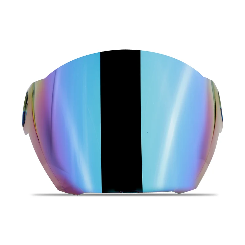STEELBIRD CHROME RAINBOW VISOR FOR SBA-3 STEELBIRD CHROME RAINBOW VISOR FOR SBA-3