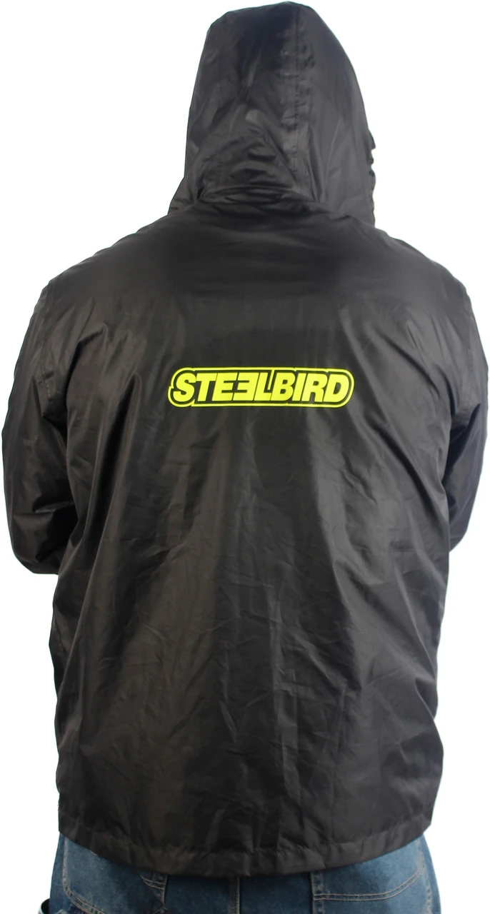 STEELBIRD FLASH RAINWEAR BLACK M STEELBIRD FLASH RAINWEAR BLACK M