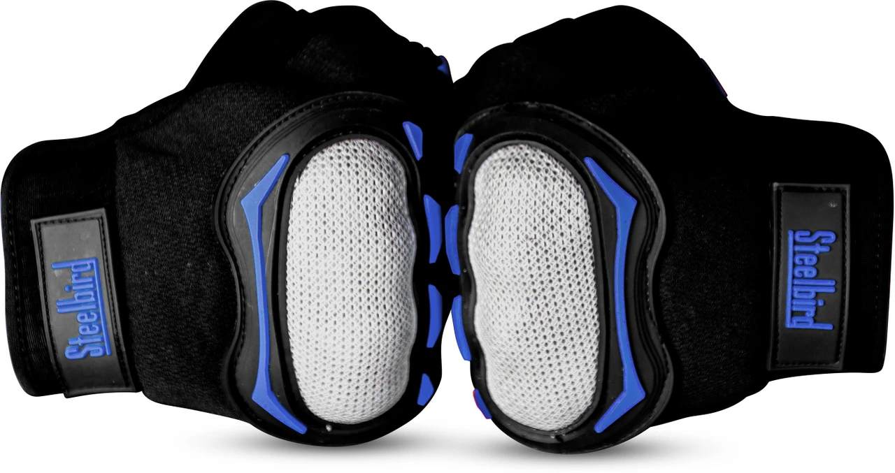 STEELBIRD GLOVES F/F BLACK/BLUE (XL) STEELBIRD GLOVES F/F BLACK/BLUE (XL)