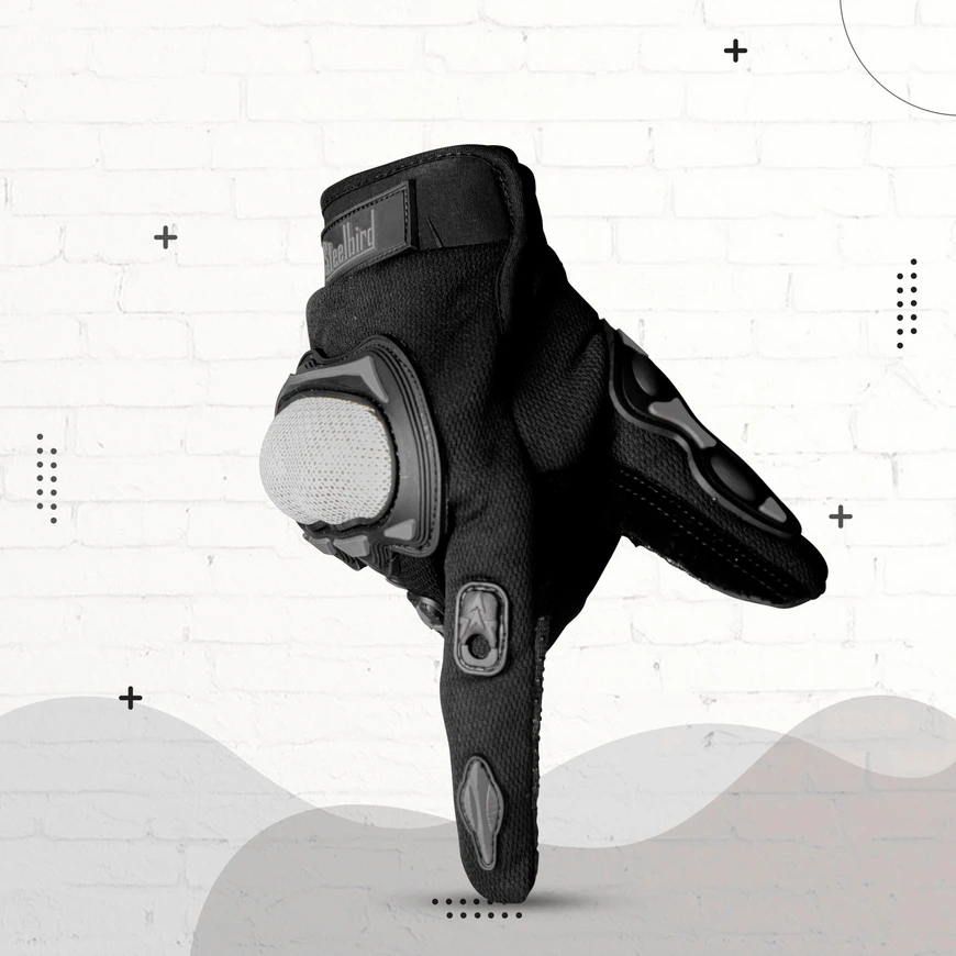 STEELBIRD GLOVES F/F BLACK/GREY (L) STEELBIRD GLOVES F/F BLACK/GREY (L)