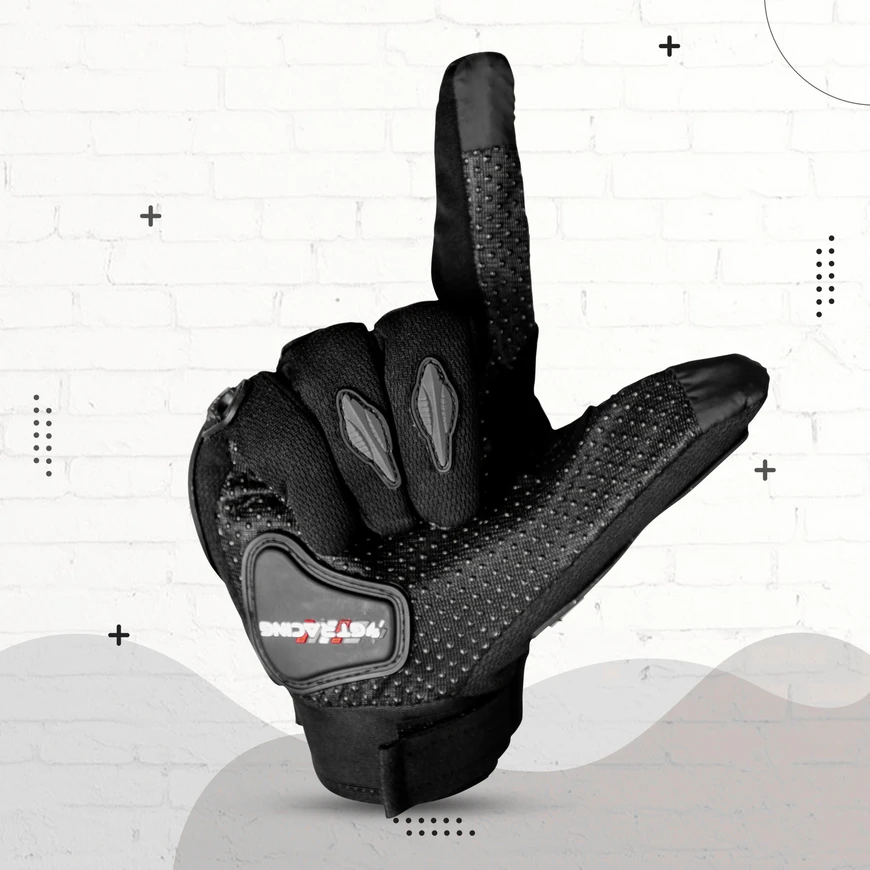 STEELBIRD GLOVES F/F BLACK/GREY (L) STEELBIRD GLOVES F/F BLACK/GREY (L)