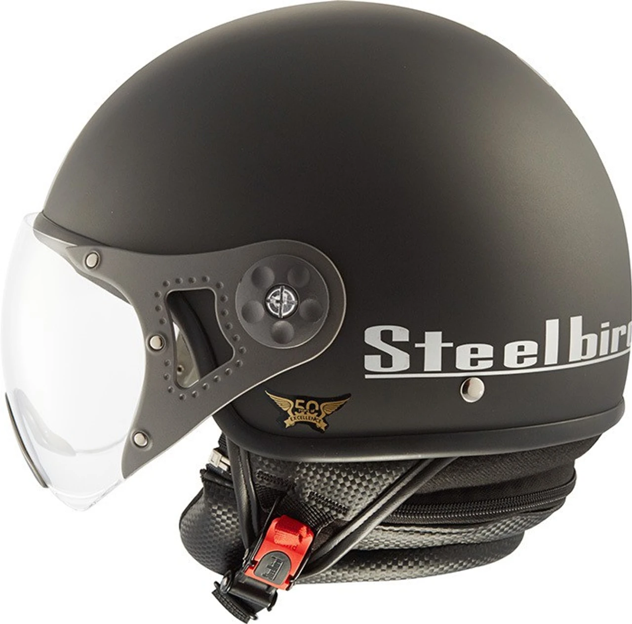 STEELBIRD SB-27 STYLE MAT BLACK C/V (L)