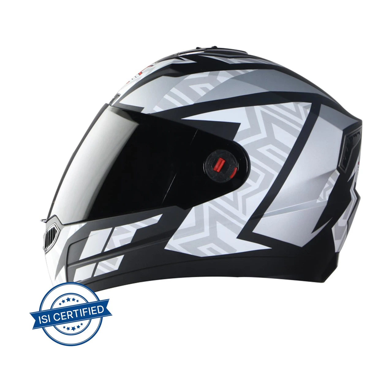 STEELBIRD SBA-1 CESAR MATT BLACK WHITE C/V (M)