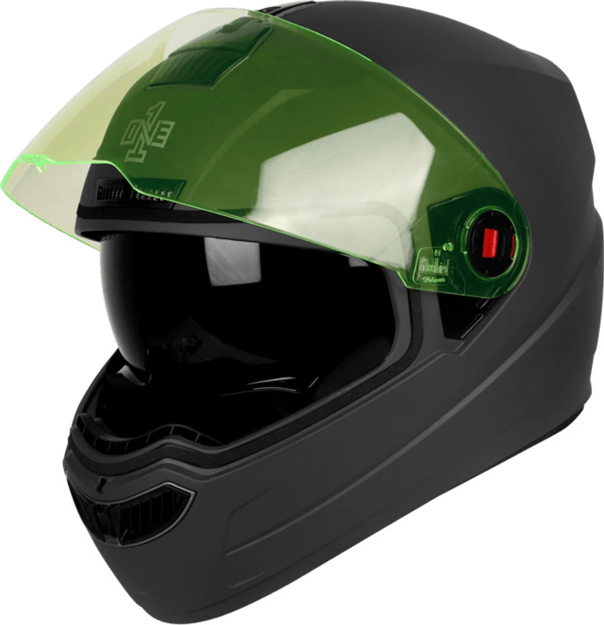 STEELBIRD SBA-1 ISS ONE1 DASHING BLACK FLUO YELLOW VISOR 600 MM