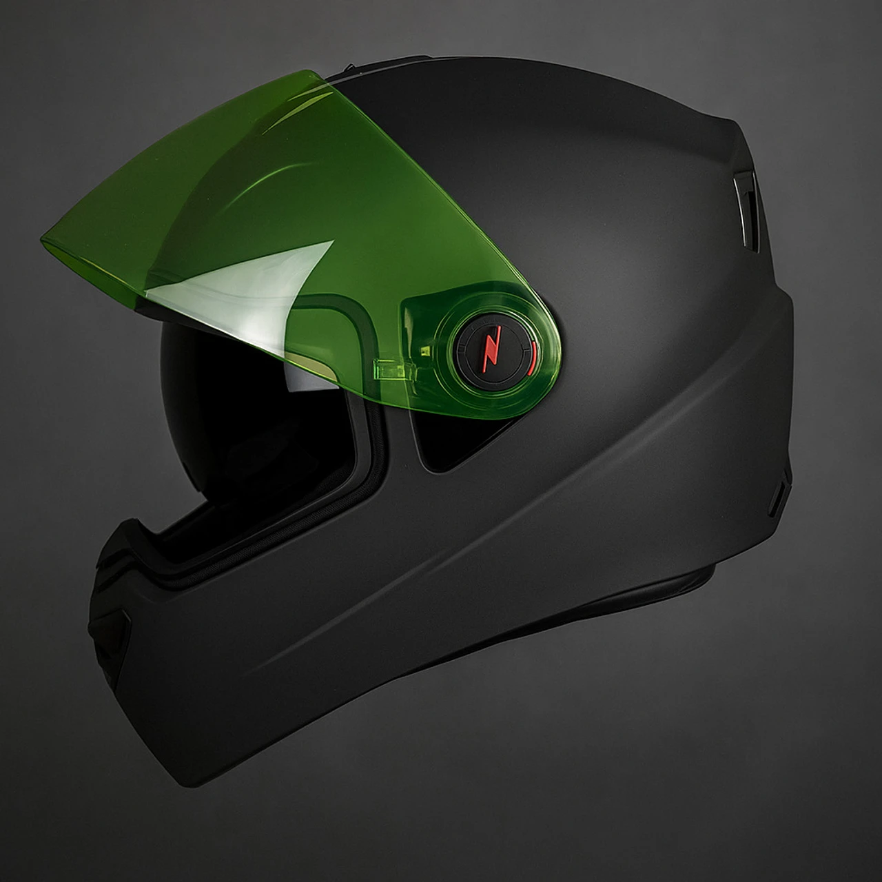 STEELBIRD SBA-1 ISS ONE1 DASHING BLACK FLUO YELLOW VISOR 600 MM