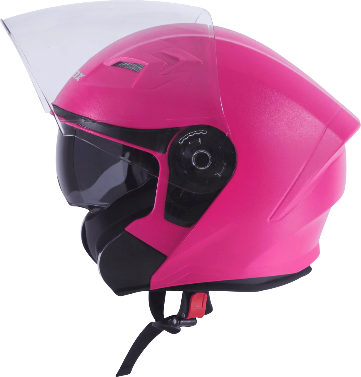 STEELBIRD SBA-17 ISS RDX DASHING PINK 600MM C/V WITH INNER SMOKE SUNSHIELD STEELBIRD SBA-17 ISS RDX DASHING PINK 600MM C/V WITH INNER SMOKE SUNSHIELD