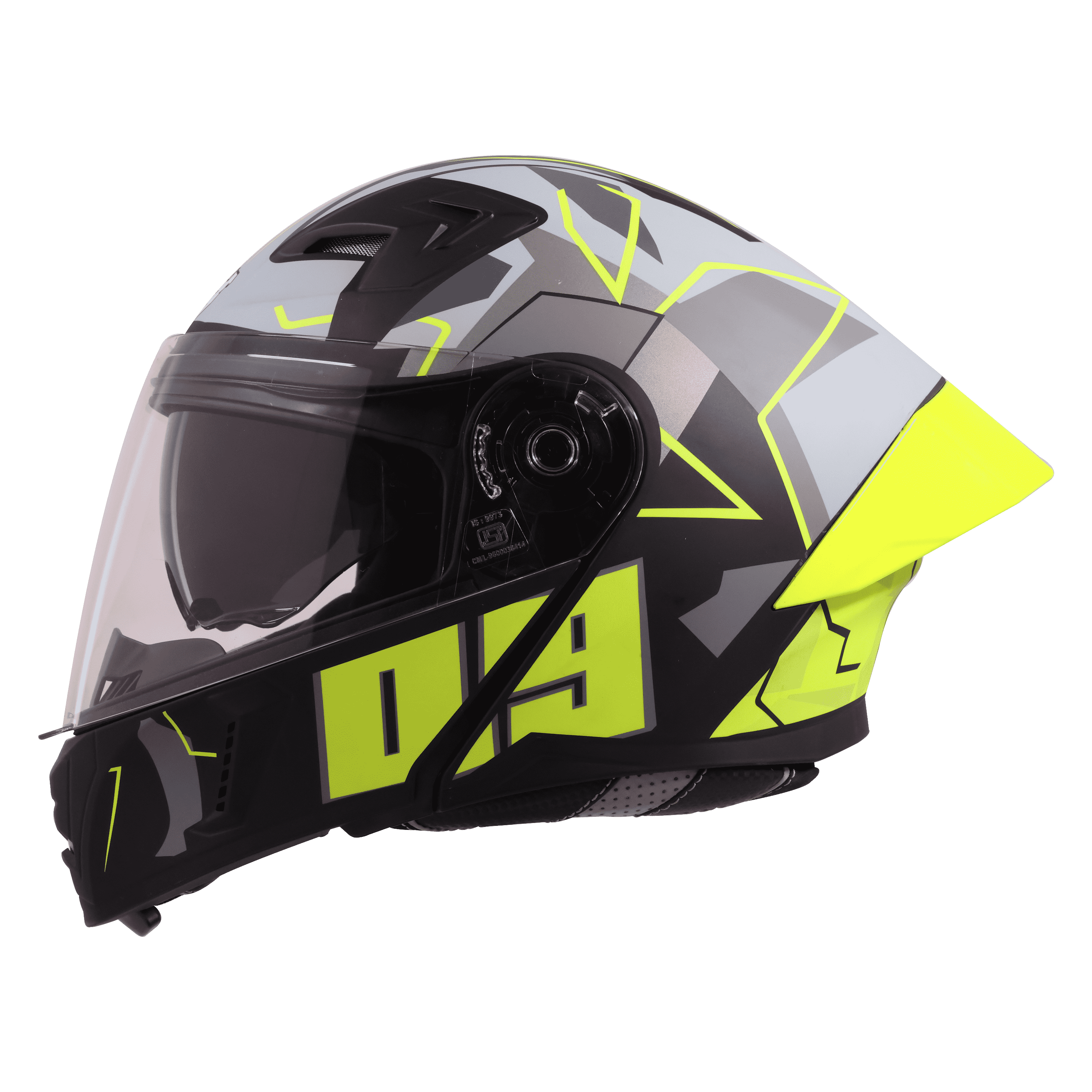 STEELBIRD SBA-20 ISS 09 GLOSSY BLACK/NEON C/V 580