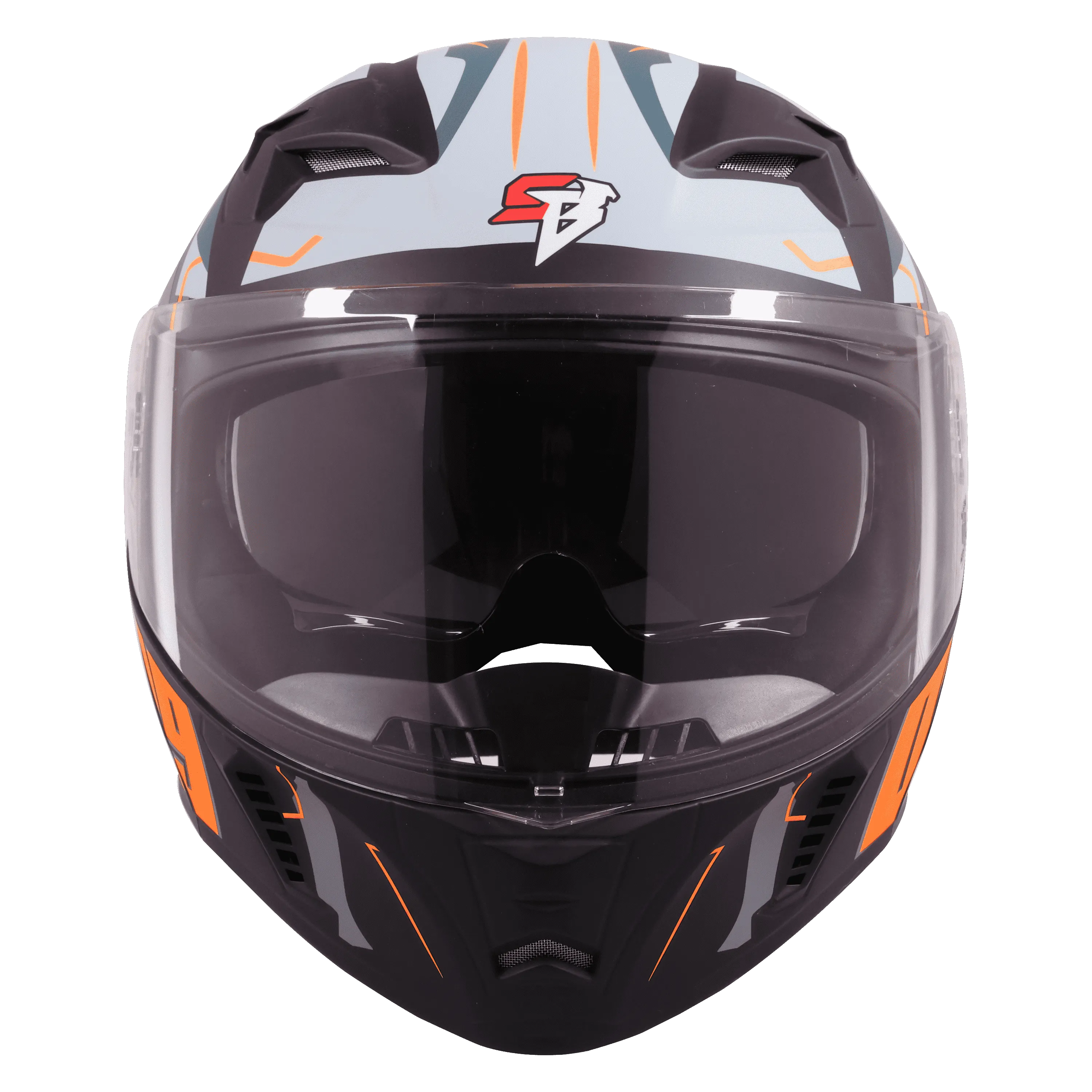 STEELBIRD SBA-20 ISS 09 GLOSSY BLACK/ORANGE C/V 580 MM STEELBIRD SBA-20 ISS 09 GLOSSY BLACK/ORANGE C/V 580 MM
