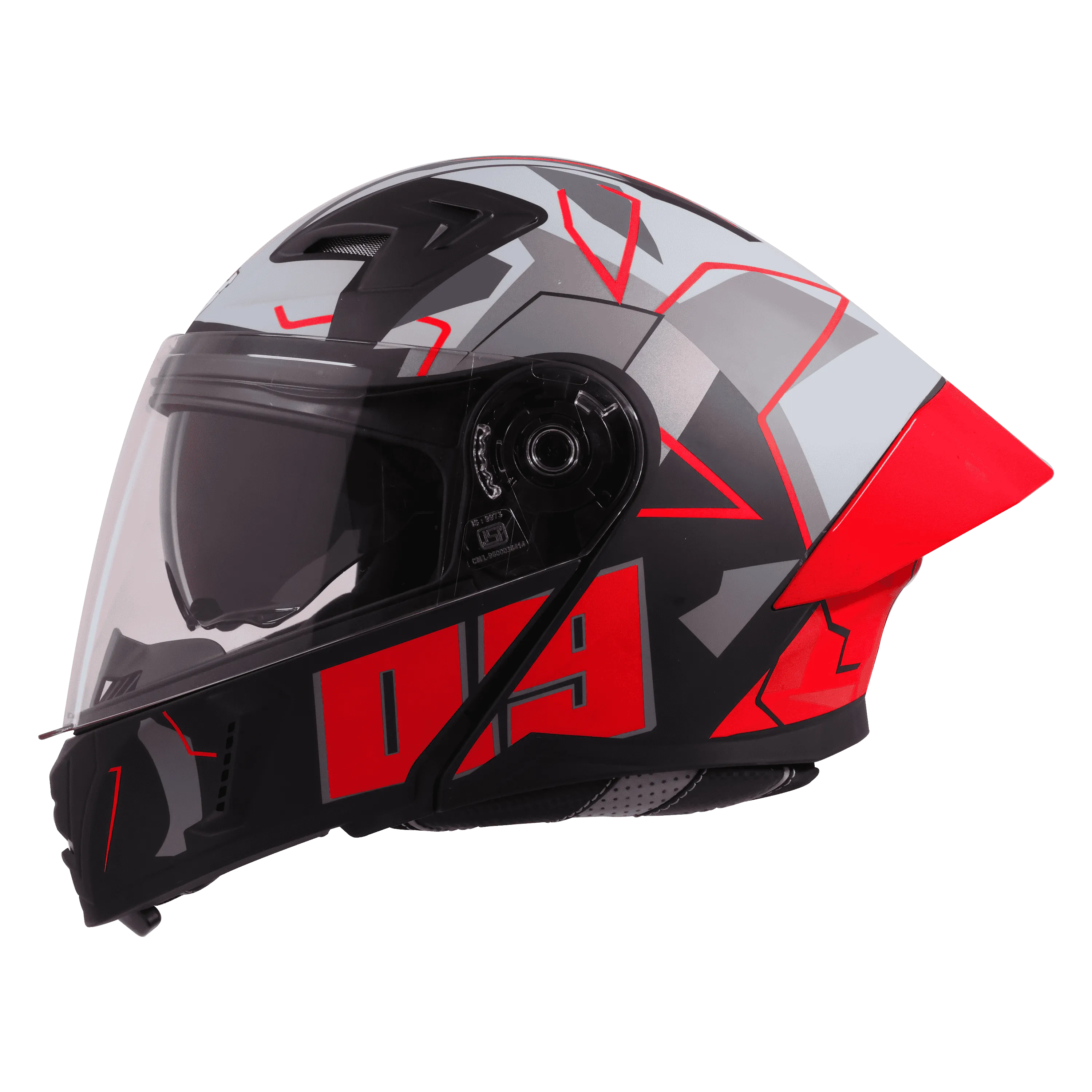 STEELBIRD SBA-20 ISS 09 GLOSSY BLACK/RED C/V 580MM