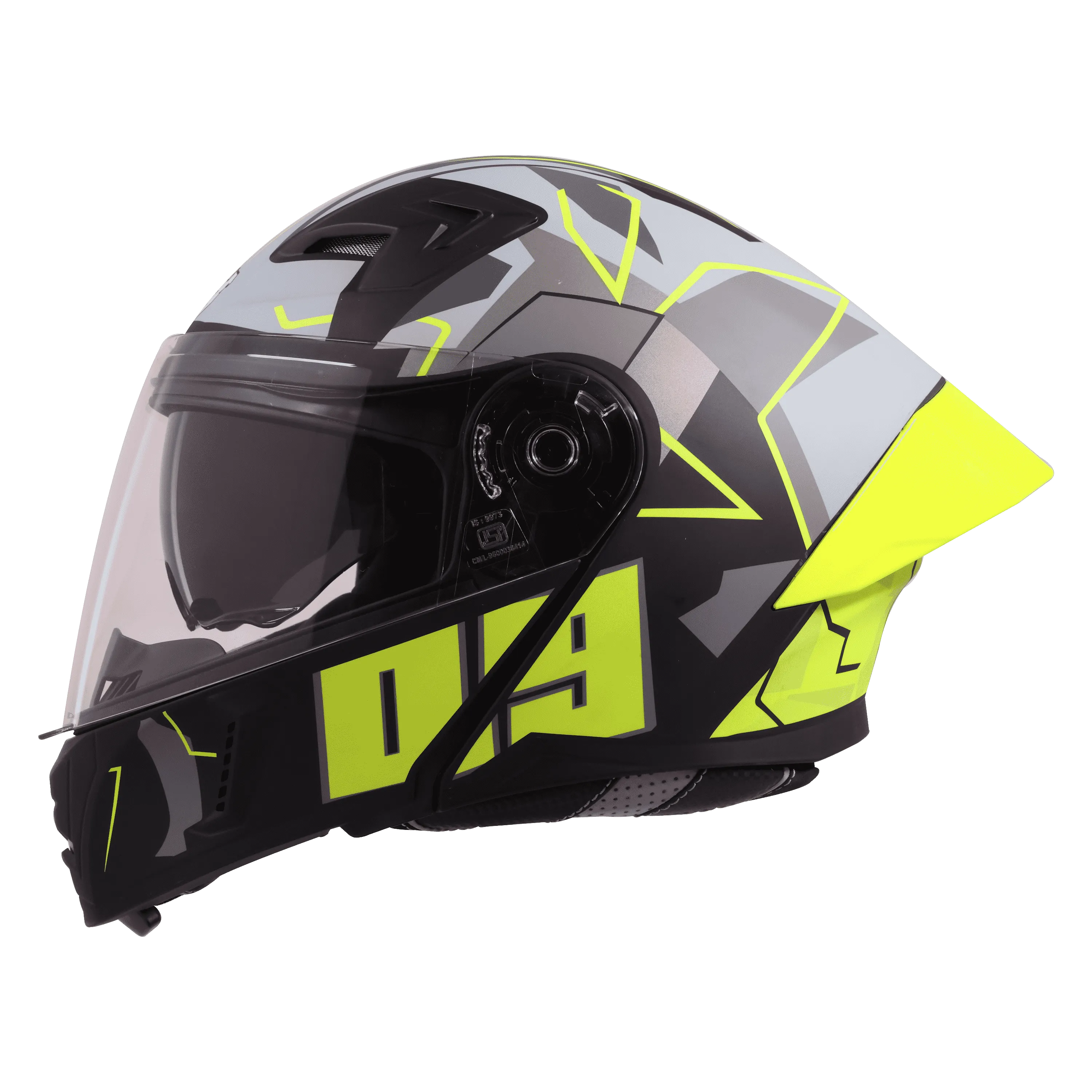 STEELBIRD SBA-20 ISS 09 MATT BLACK/NEON C/V 580MM