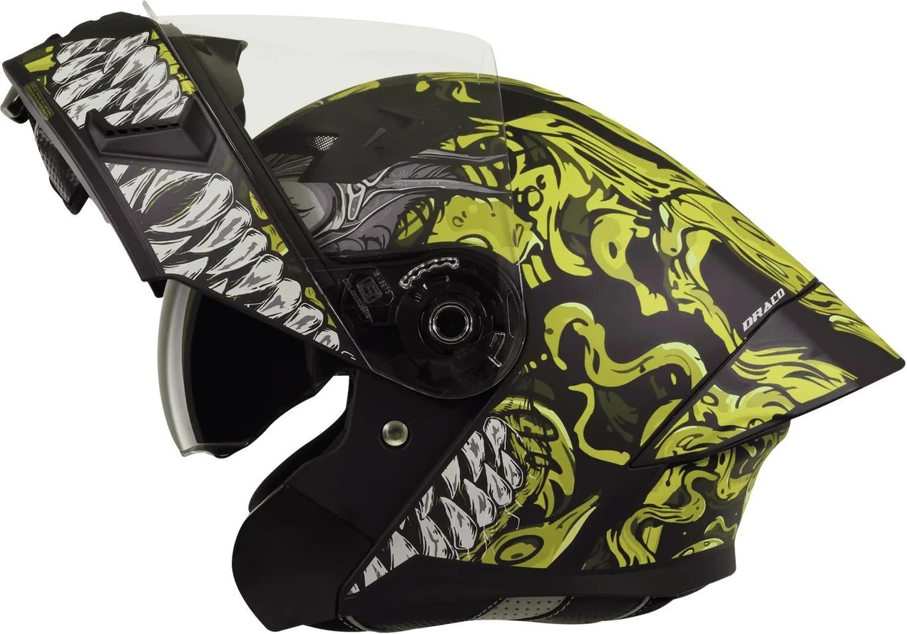 STEELBIRD SBA-20 ISS DRACO GLOSSY BLACK/NEON C/V 580 MM STEELBIRD SBA-20 ISS DRACO GLOSSY BLACK/NEON C/V 580 MM