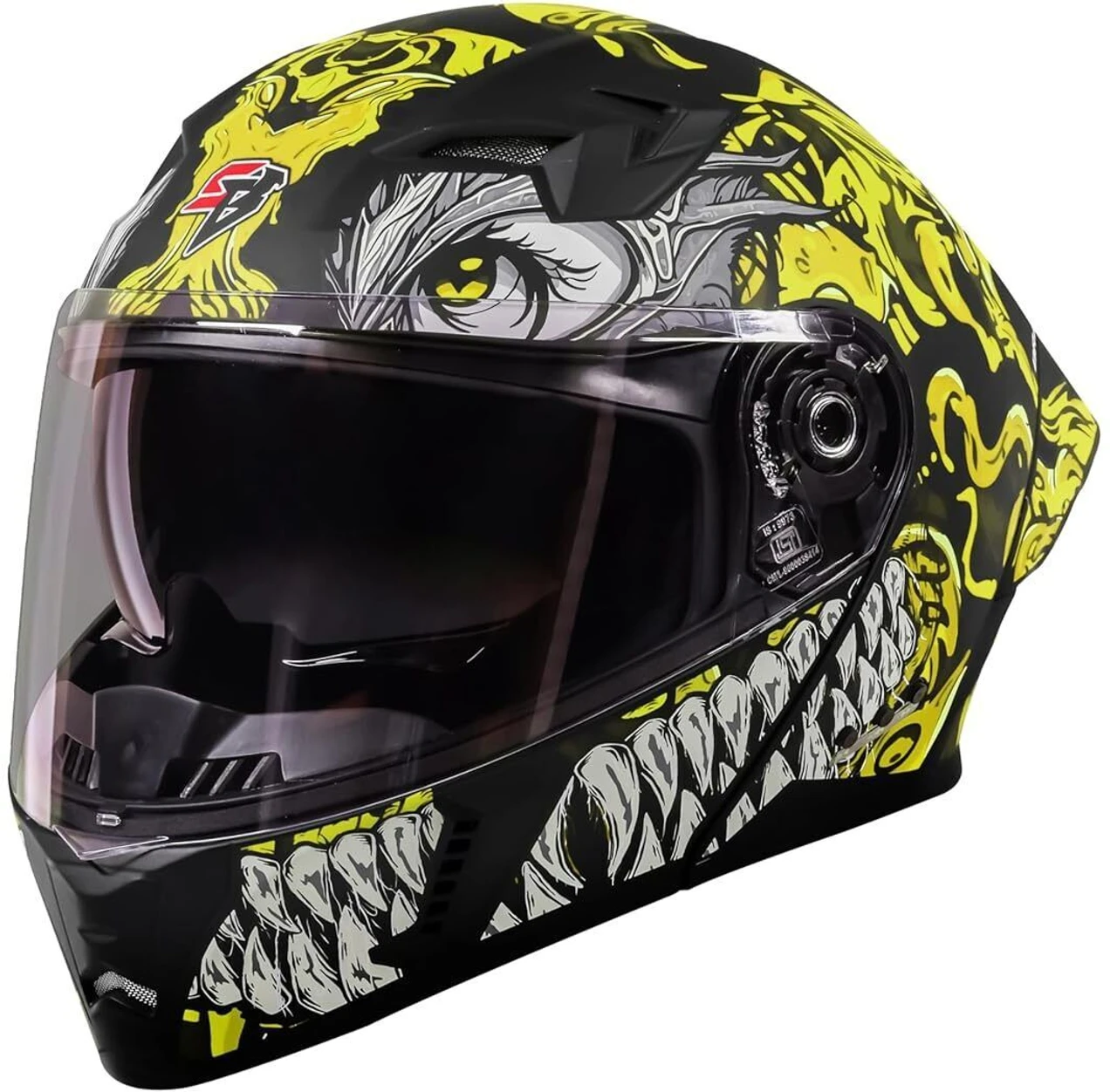 STEELBIRD SBA-20 ISS DRACO GLOSSY BLACK/NEON C/V 580 MM STEELBIRD SBA-20 ISS DRACO GLOSSY BLACK/NEON C/V 580 MM