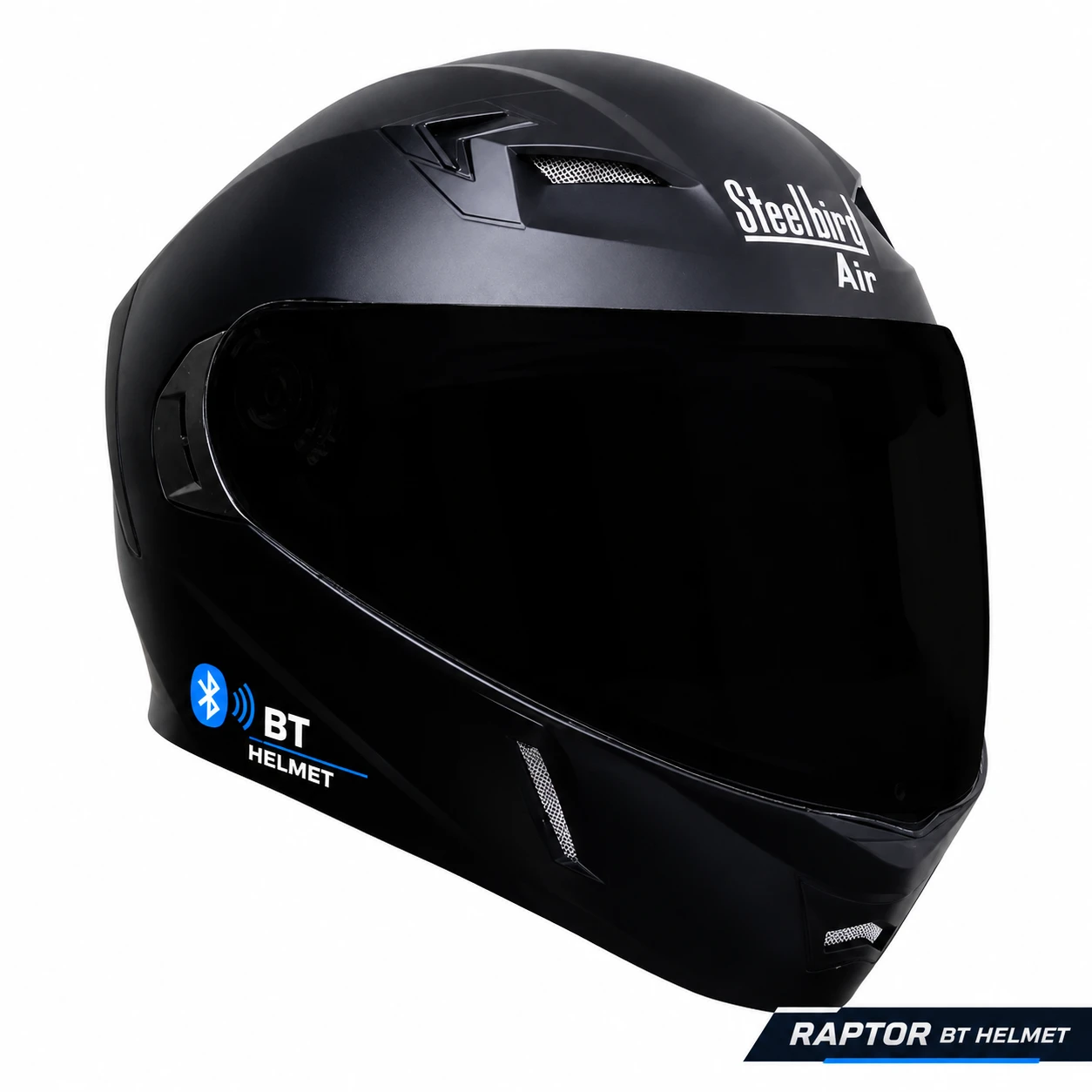 STEELBIRD SBA-21 RAPTOR BT BLACK C/V (M)