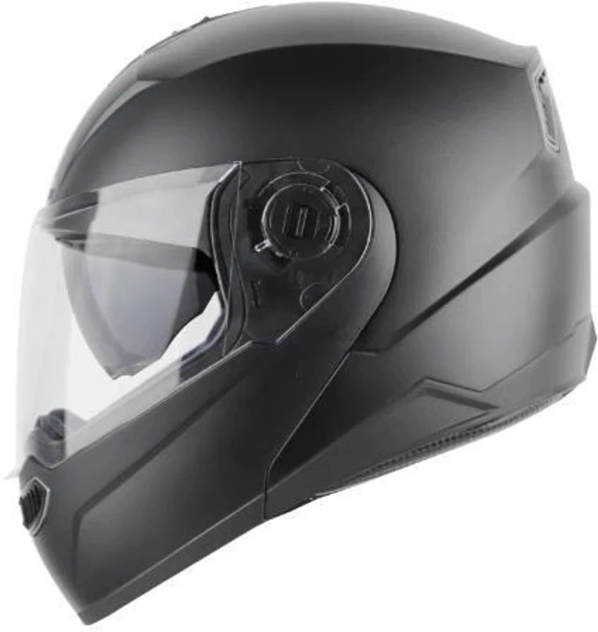 STEELBIRD SBA-7 ISS DASHING BLACK C/V WITH INNER SMOKE SUNSHIELD (XL)