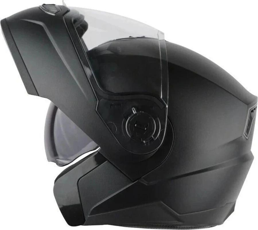 STEELBIRD SBA-7 ISS GLOSSY BLACK C/V WITH INNER SMOKE SUNSHIELD (M)