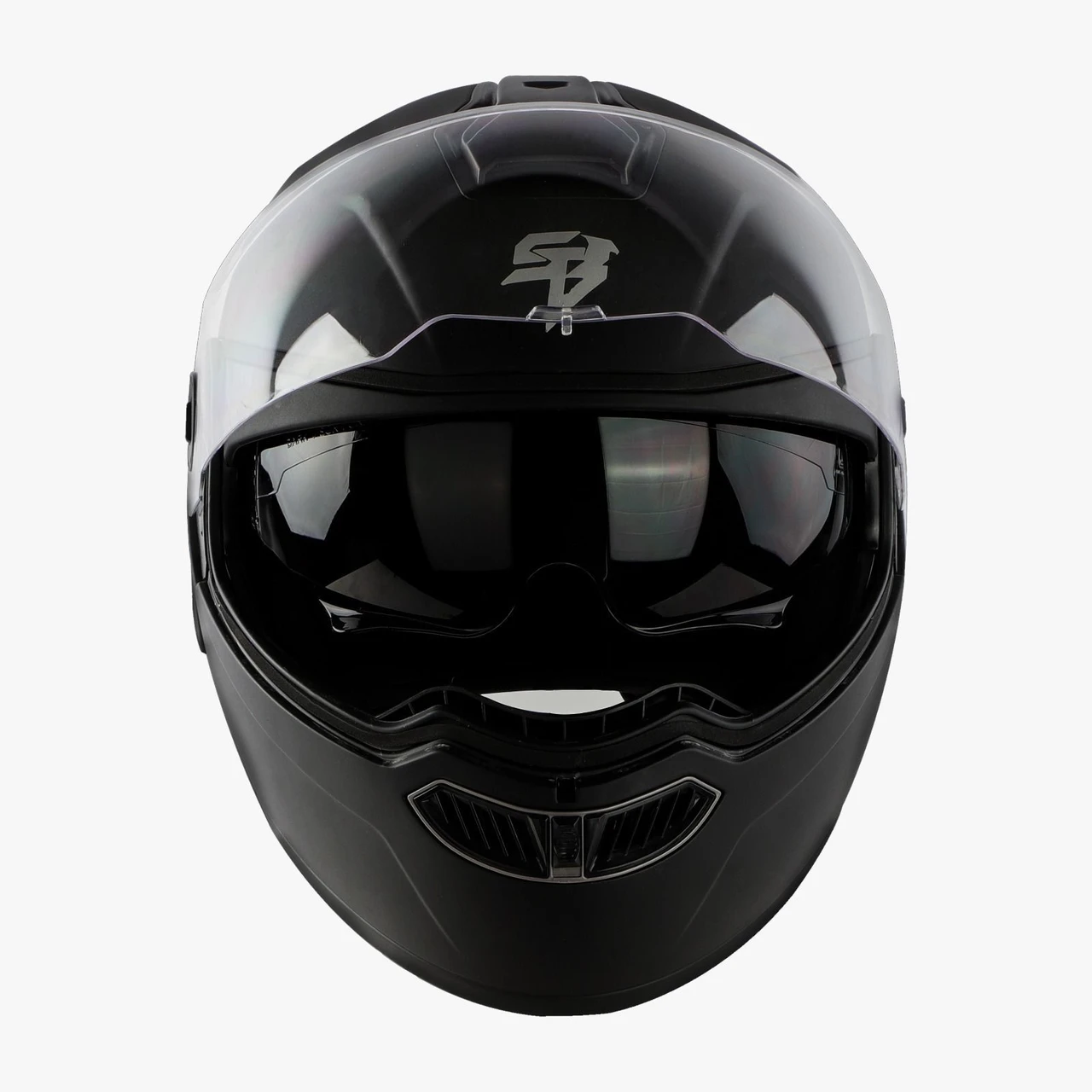 STEELBIRD SBA-8 ISS MAT BLACK WITH BLACK SPOILER C/V 580 MM STEELBIRD SBA-8 ISS MAT BLACK WITH BLACK SPOILER C/V 580 MM