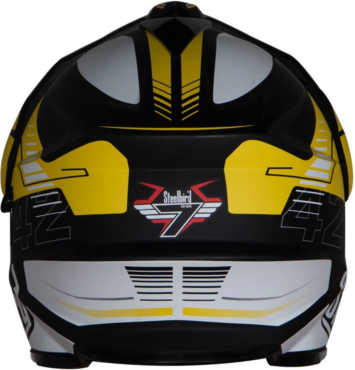 STEELBIRD SBH-13 AIRBORNE MATT BLACK/YELLOW+P-CAP C/V (L) STEELBIRD SBH-13 AIRBORNE MATT BLACK/YELLOW+P-CAP C/V (L)