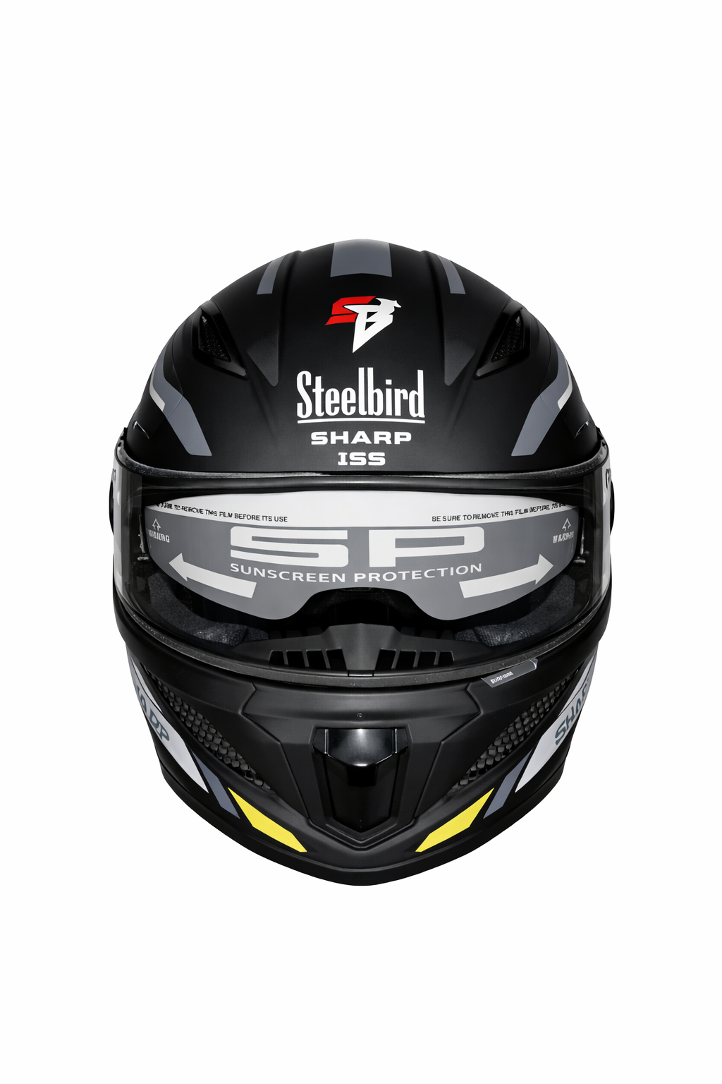 STEELBIRD SBH-25 SHARP ISS SPIKY MATT BLACK/GREY C/V 600 MM