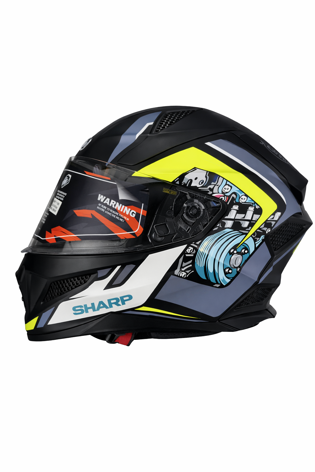 STEELBIRD SBH-25 SHARP ISS SPIKY MATT BLACK/GREY C/V 600 MM