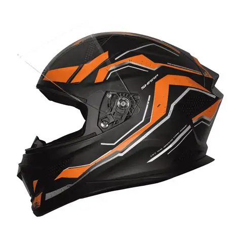 STEELBIRD SBH-25 SHARP ISS SPIRIT GLOSSY BLACK/ORANGE C/V 600MM STEELBIRD SBH-25 SHARP ISS SPIRIT GLOSSY BLACK/ORANGE C/V 600MM
