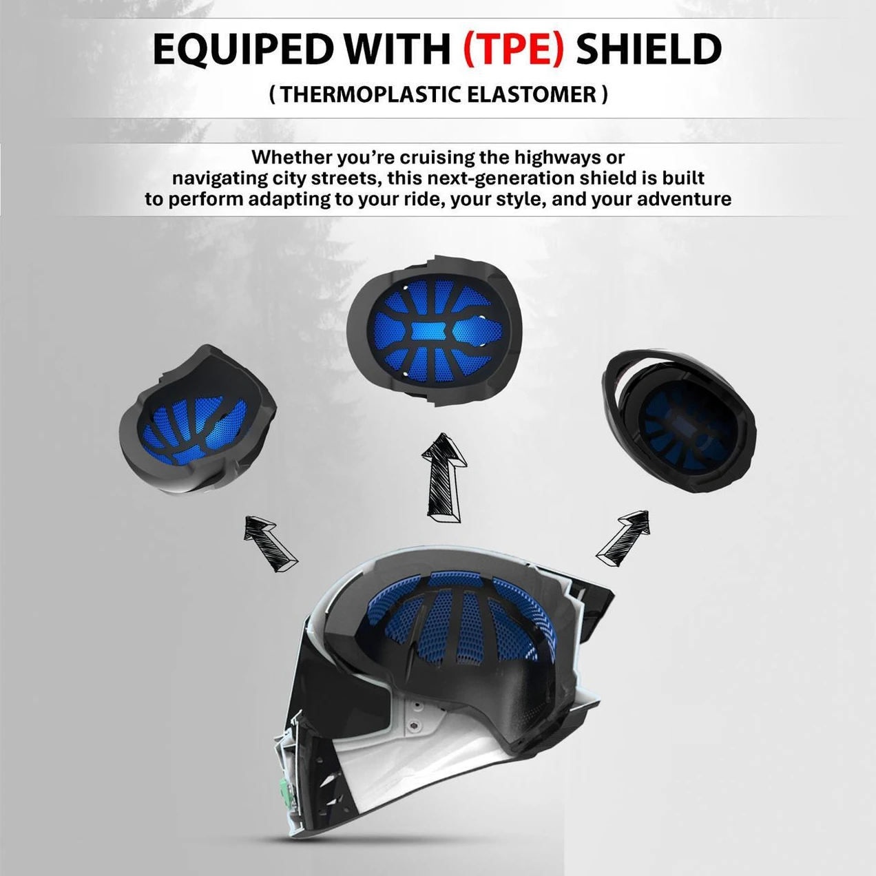 STEELBIRD SBH-61 ISS SXE ST2 GLOSSY BLACK/FL.RED WITH TPE EDITION C/V 600MM WITH EXTRA SMOKE VISOR STEELBIRD SBH-61 ISS SXE ST2 GLOSSY BLACK/FL.RED WITH TPE EDITION C/V 600MM WITH EXTRA SMOKE VISOR