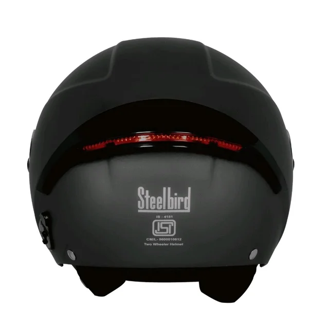 STEELBIRD SBH-64 ZIP RF DASHING BLACK C/V 600 MM STEELBIRD SBH-64 ZIP RF DASHING BLACK C/V 600 MM