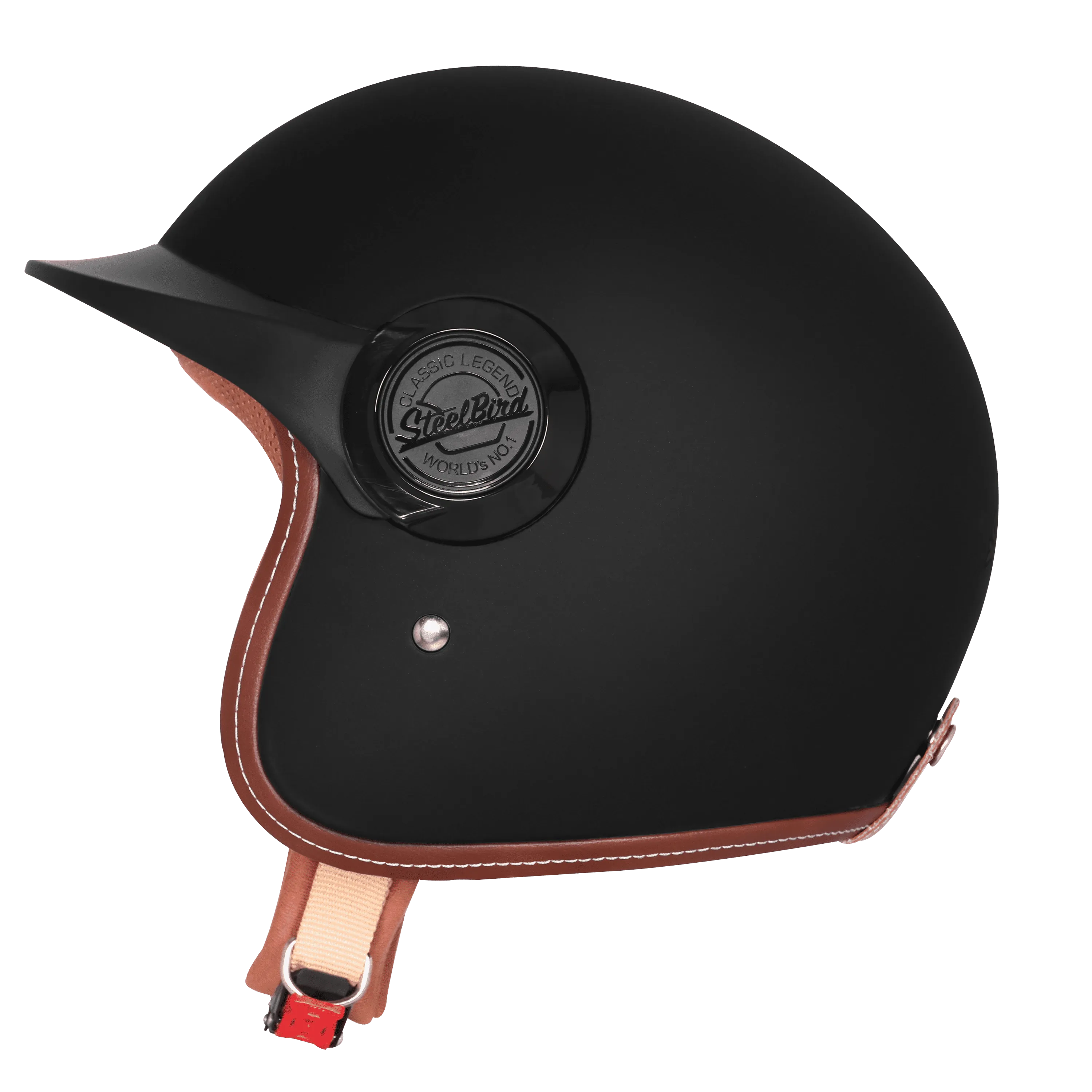 STEELBIRD SBH-65 VINTAGE DOT 3.0 MATT BLACK C/V 580 MM WITH EXTRA BLACK PEAK WITH BIEGE INTERIOR STEELBIRD SBH-65 VINTAGE DOT 3.0 MATT BLACK C/V 580 MM WITH EXTRA BLACK PEAK WITH BIEGE INTERIOR