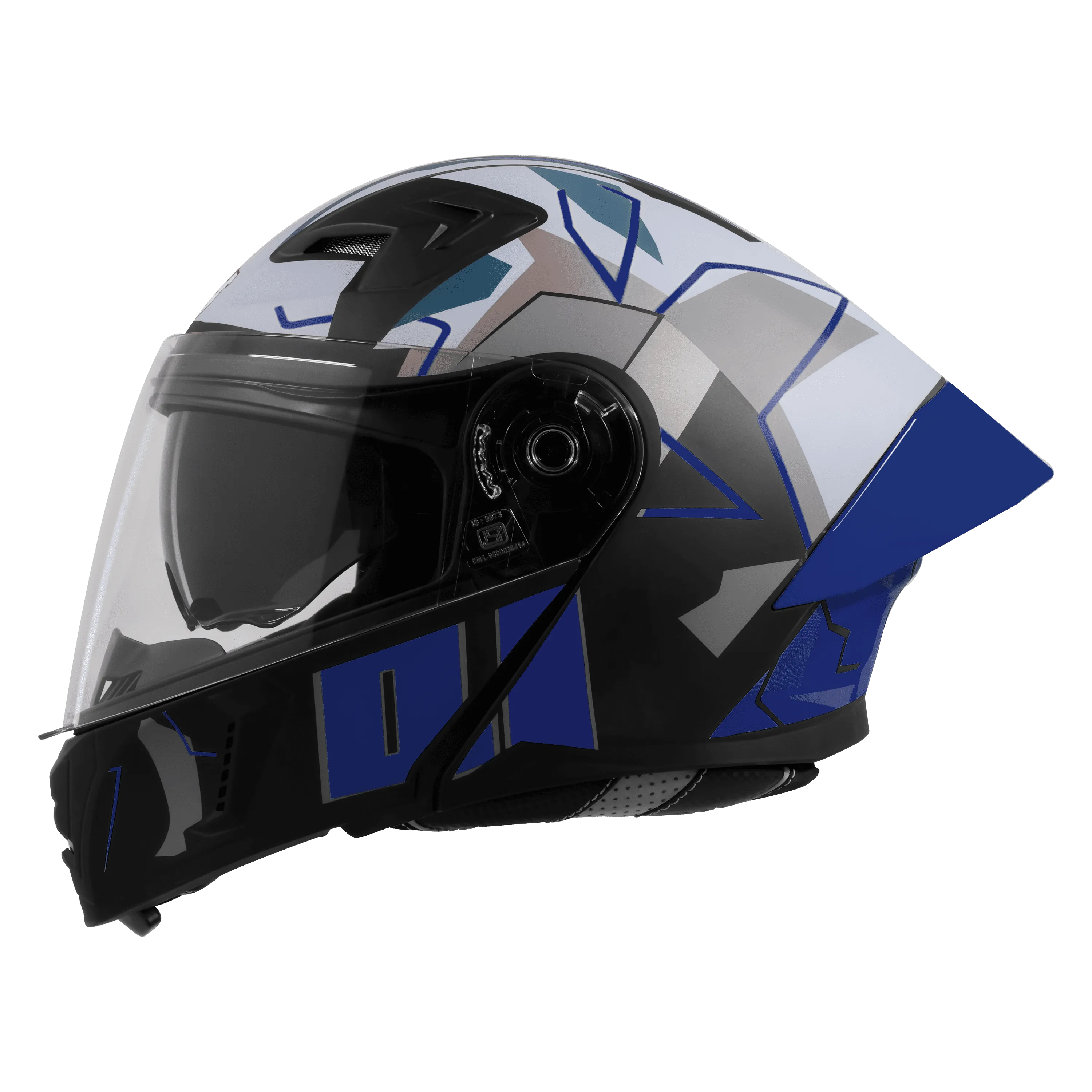 STEELBIRD SBA-20 ISS 09 GLOSSY BLACK/BLUE C/V 600MM
