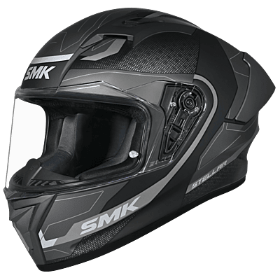 SMK STELLAR GL262 GLOSSY BLACK GREY/BLACK D/V (L)