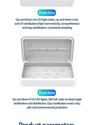 UV Multifunctional Sterilizer with wireless charger